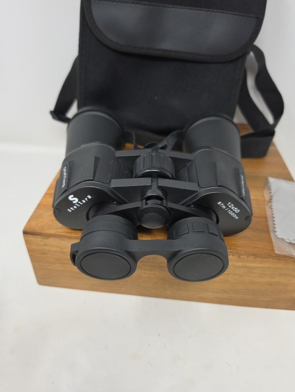 12x50 Black Binoculars with Protective Case